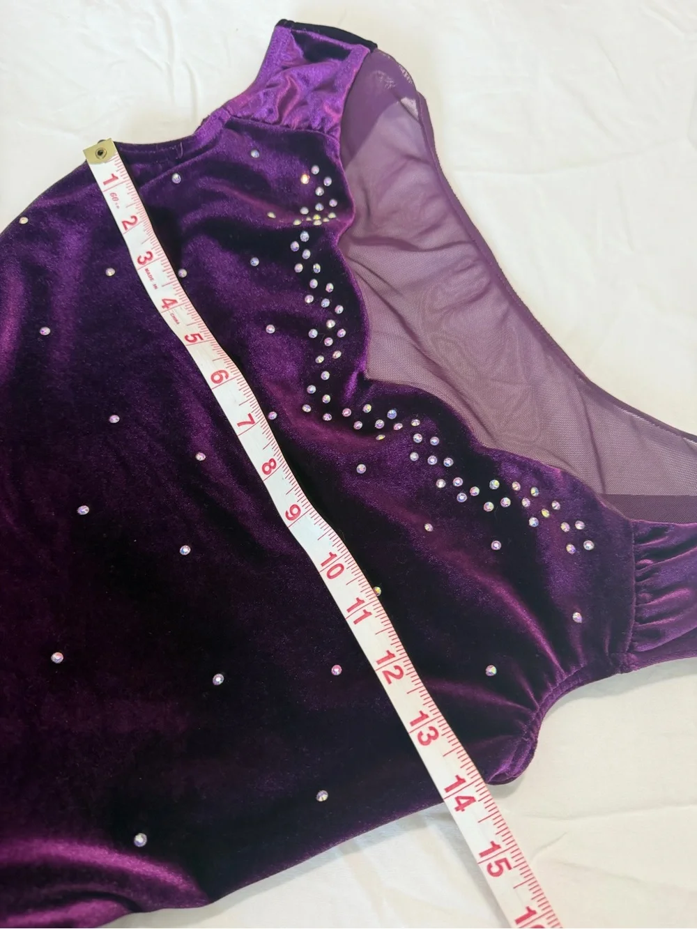 Weissman Purple Tulle Ballet Dress with Embellished Velvet Bodice